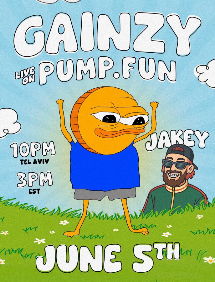 Gainzy Pump.fun Stream with Jakey - June 5th